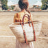 Woven Palm Backpack - Sustainable Market Bag